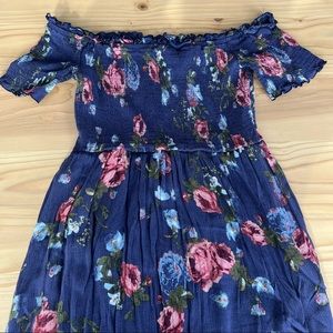 Off The Shoulder Smock Dress